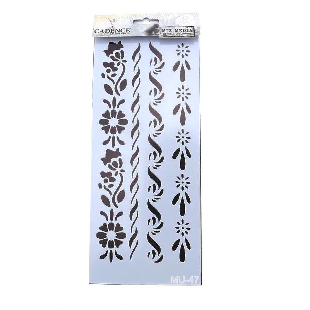 10X25CM STENCİL MİX MEDİA ŞABLON
