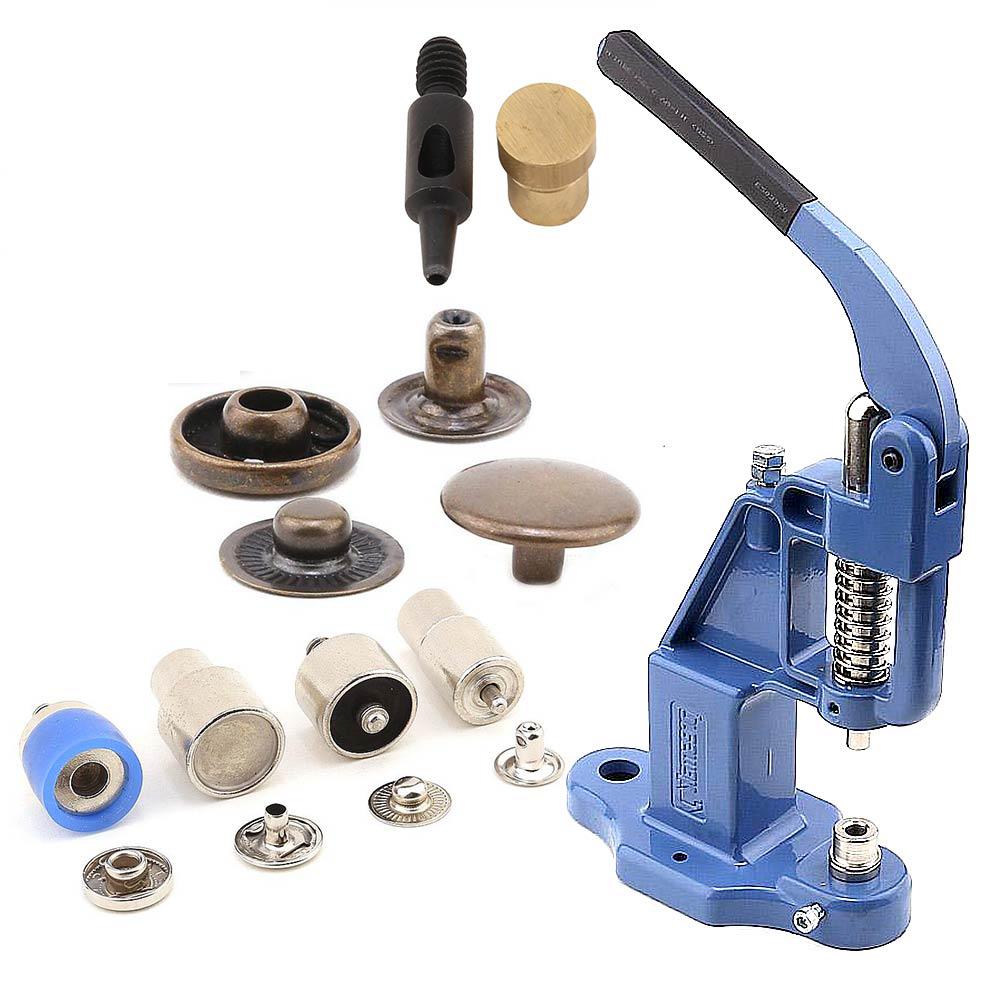15 mm Çıtçıt Seti (Tulumba El Presi + 720 Takım Çıtçıt + Delici ve Montaj Kalıpları) 