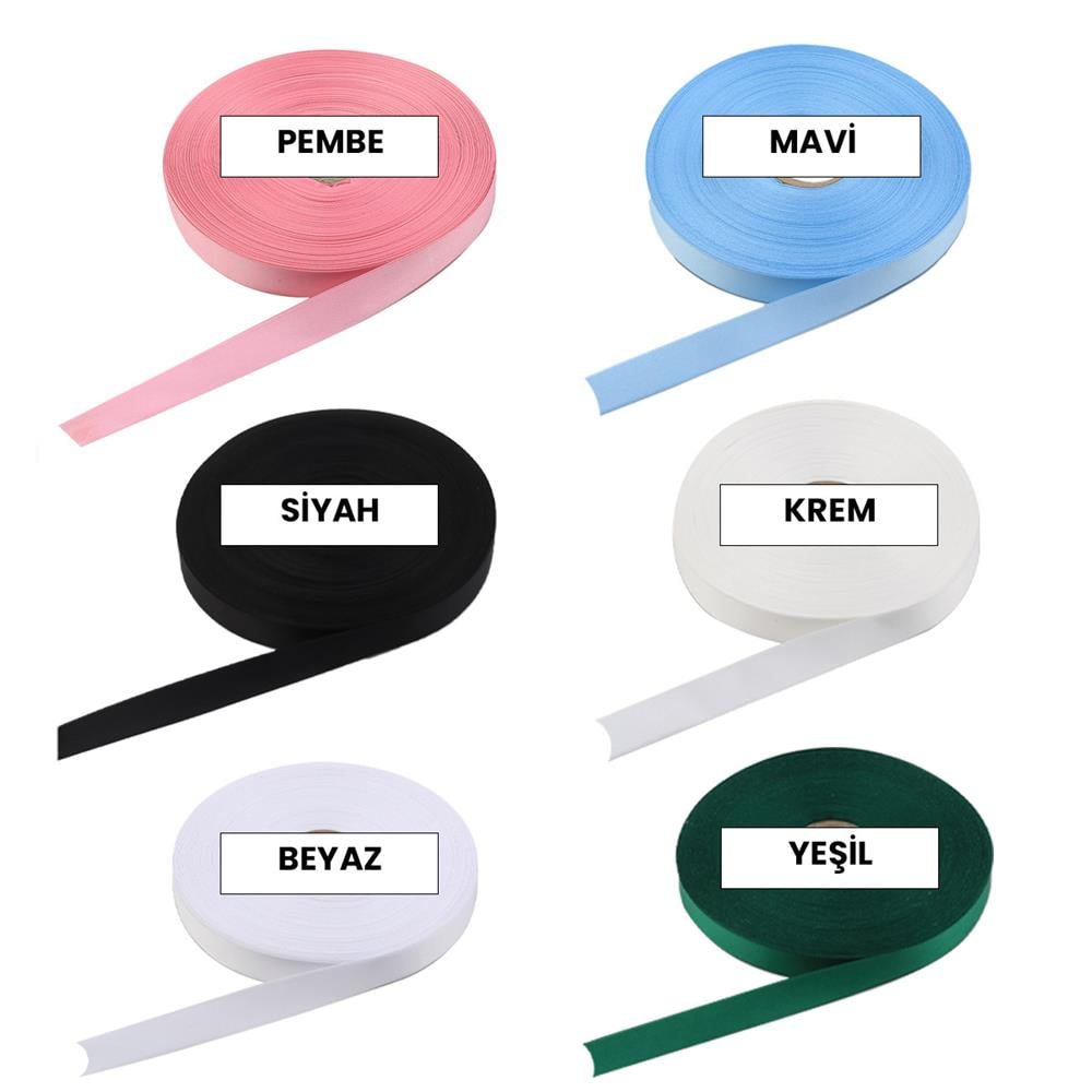 2 cm Saten Kurdele 100 metre