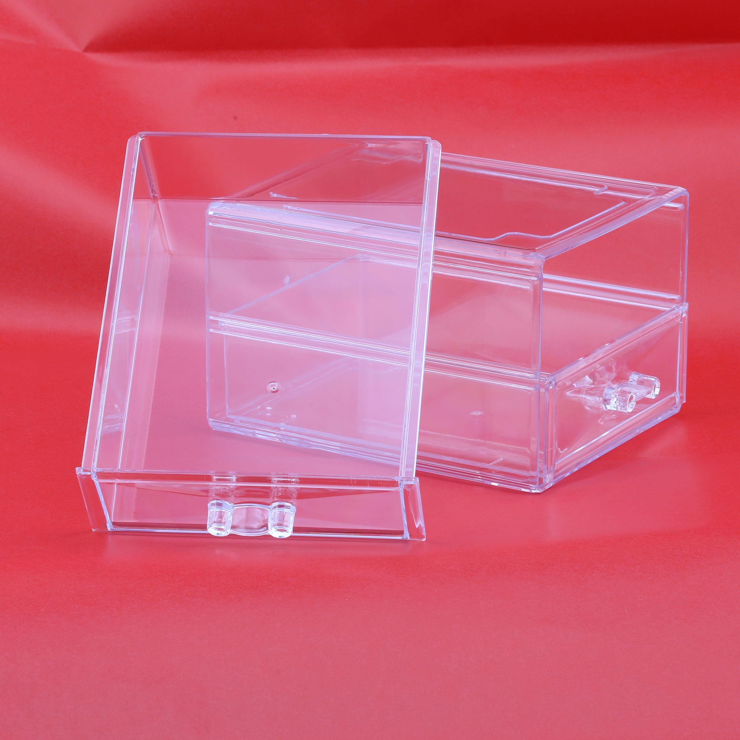 2 Katlı Çekmeceli Pleksi Takı Kutusu