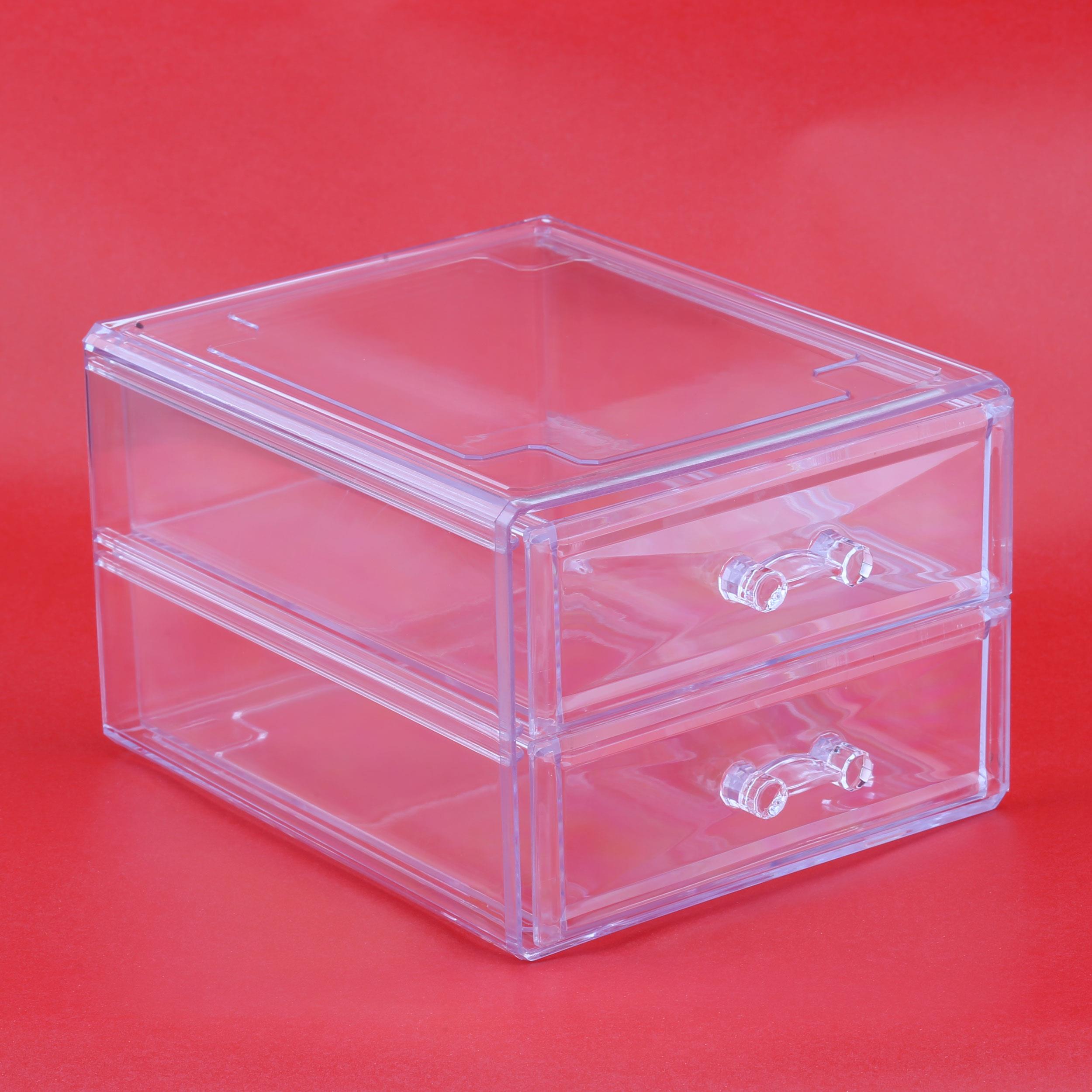 2 Katlı Çekmeceli Pleksi Takı Kutusu