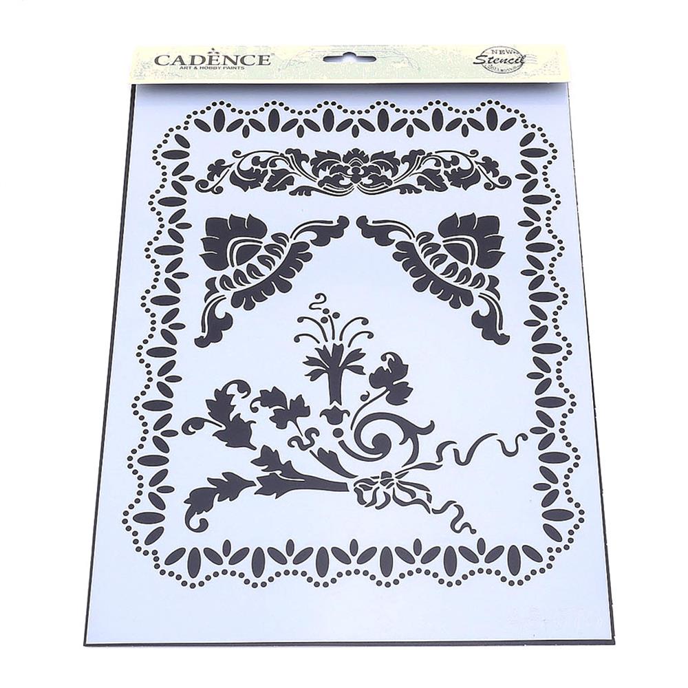 21cm X 30cm Cadence Stencil Şablon