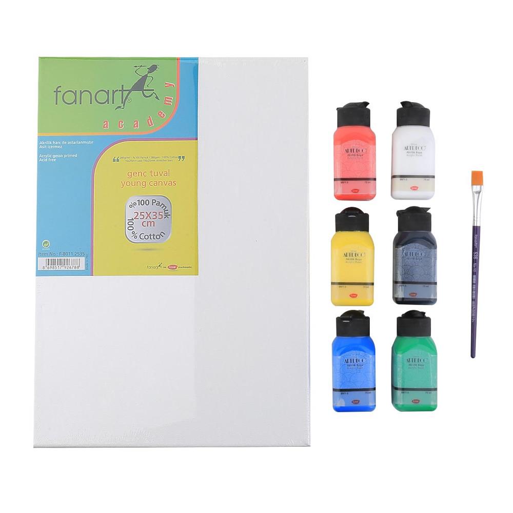 25 x 35 cm Tuval Boyama Seti