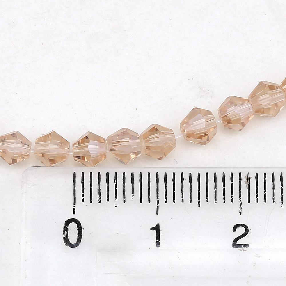 4 mm Bal Rengi Piramit Cam Boncuk