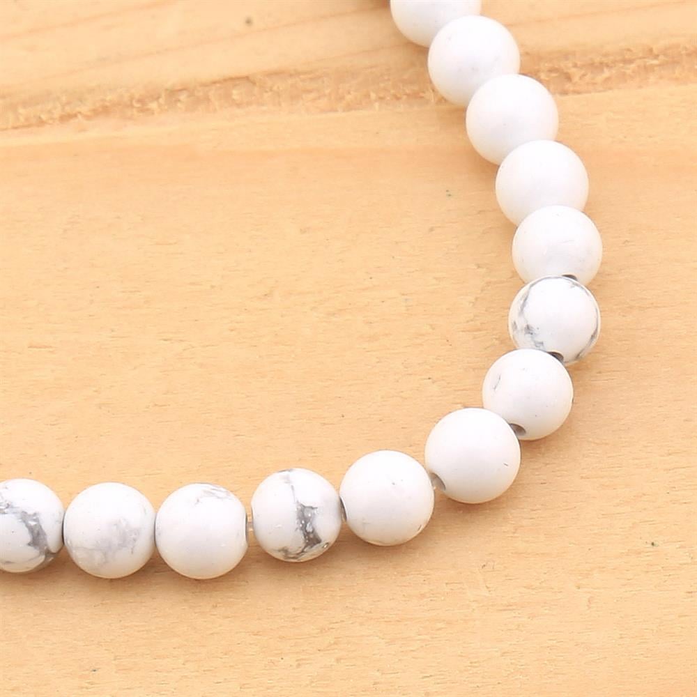 4 mm Doğal Havlit Taşı Boncuk