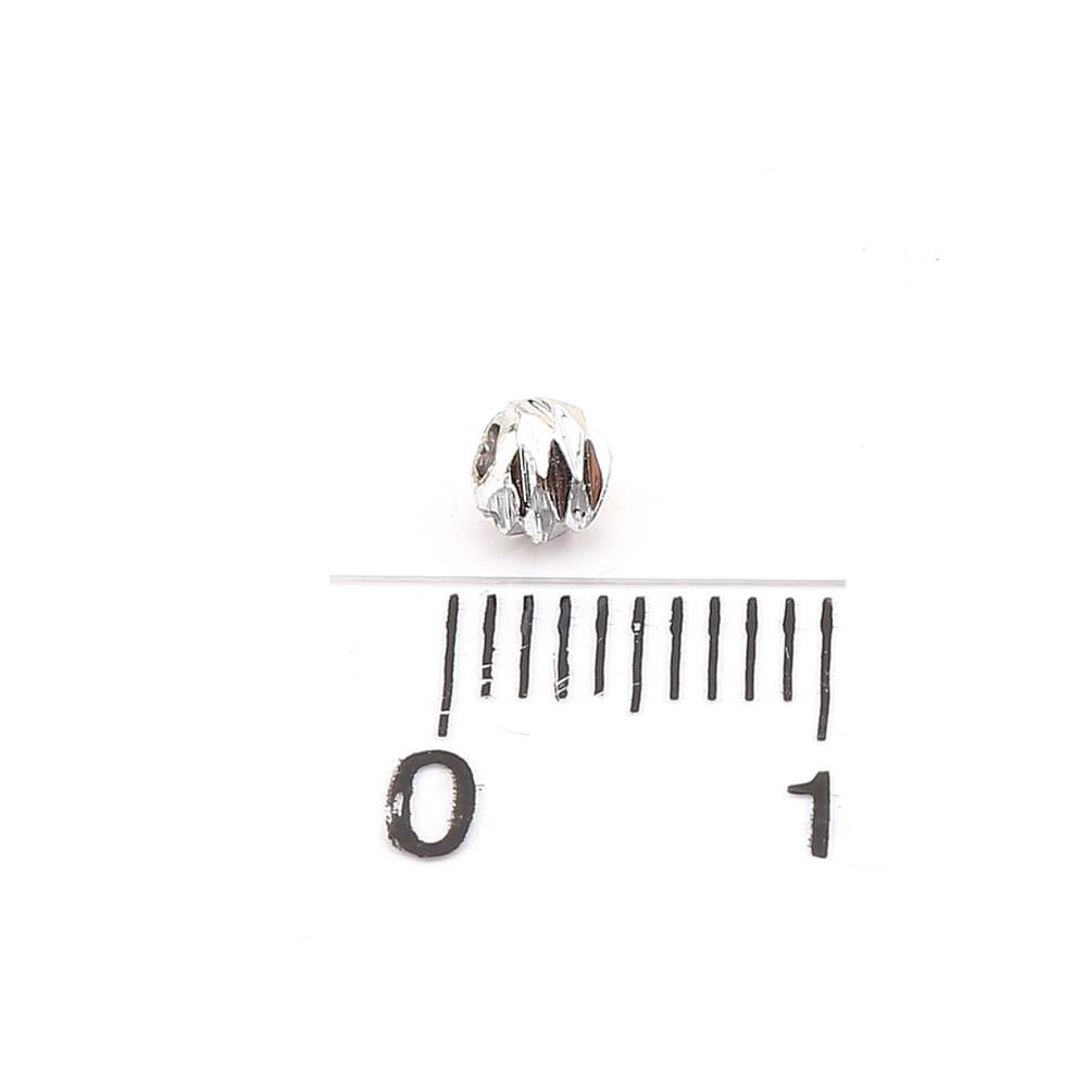 4 mm Gümüş Dorika Boncuk (10 Adet)