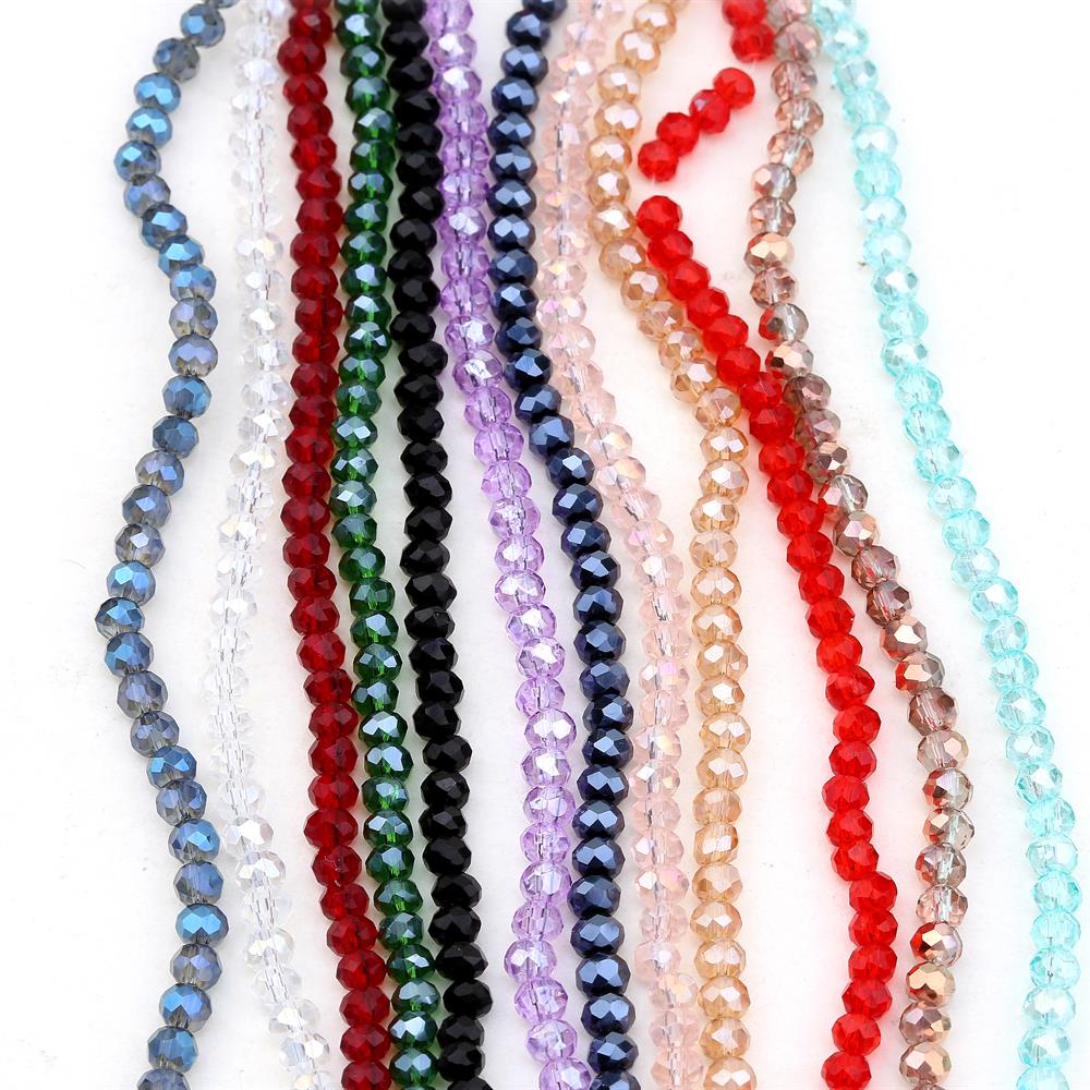 4 mm Kristal Şeffaf Boncuk