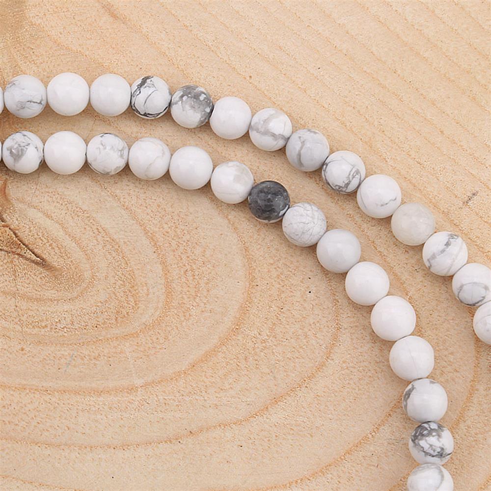6 mm Doğal Havlit Taşı Boncuk