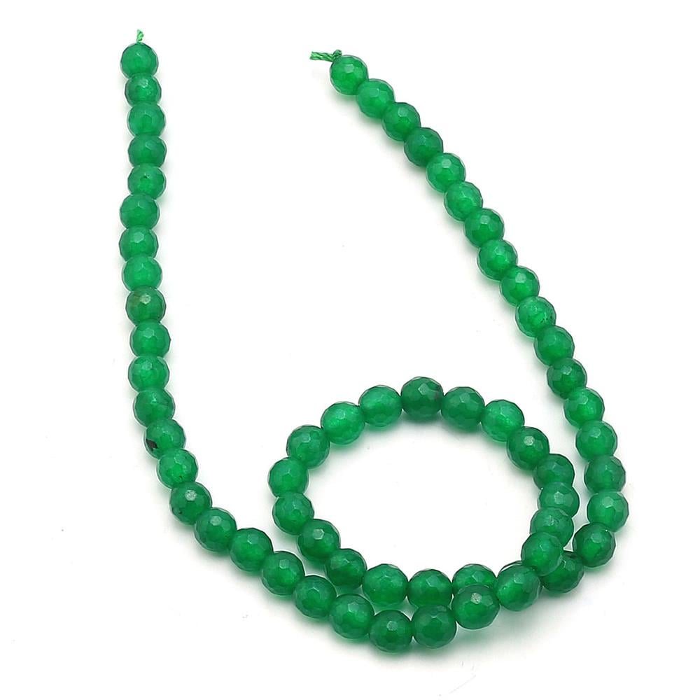 6 mm Fasetli Kuvars Taşı Boncuk