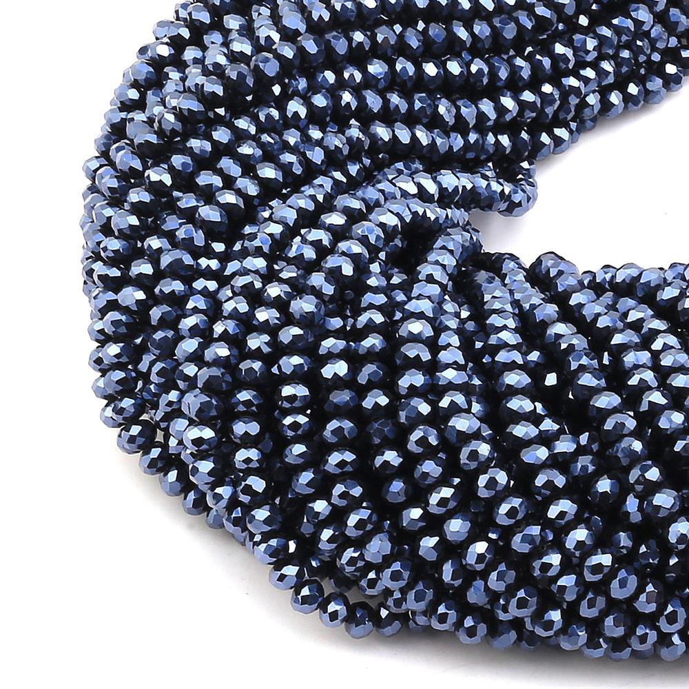 6 mm Füme Kristal Cam Boncuk