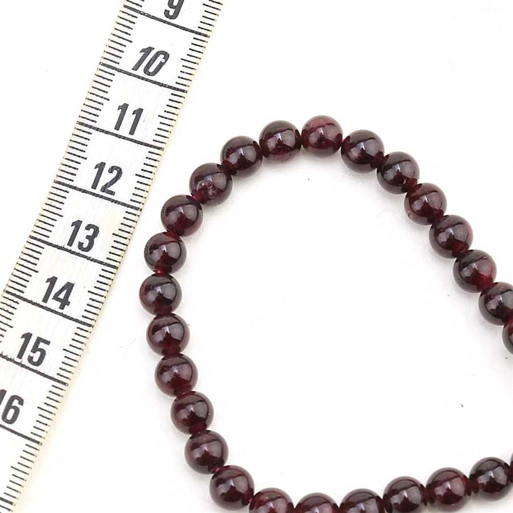 6 mm Granat Taş Boncuk