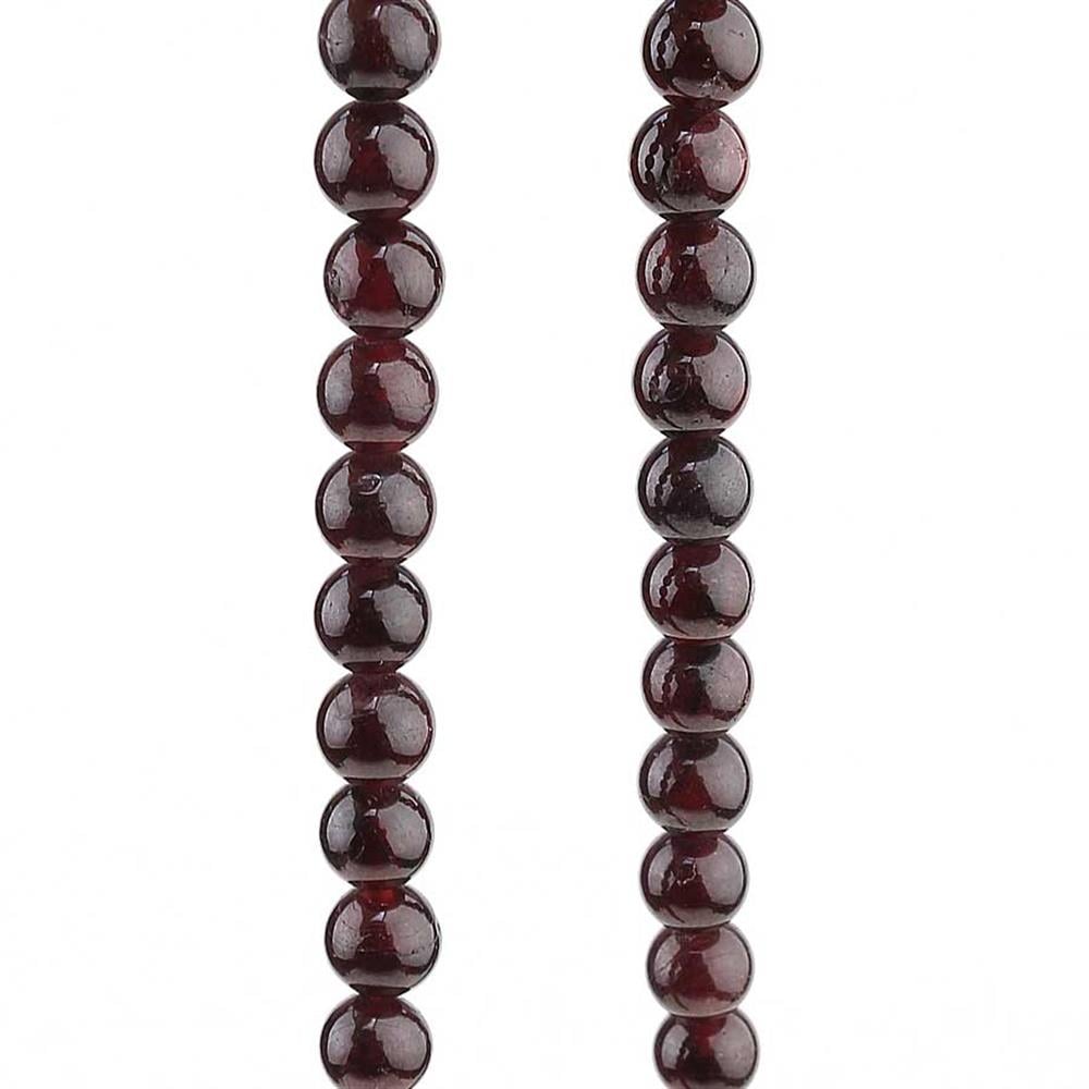 6 mm Granat Taş Boncuk