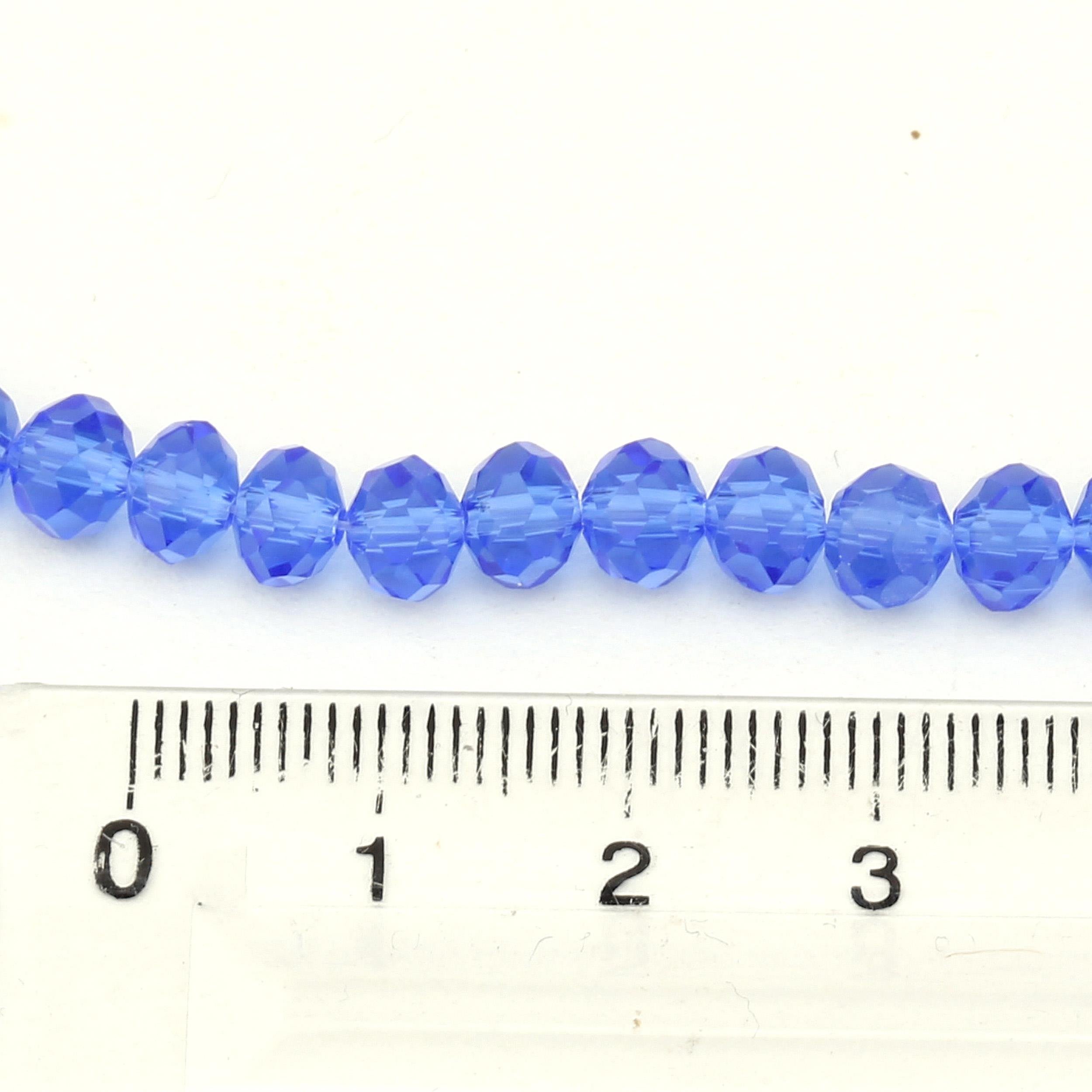 6 mm Lacivert Kristal Cam Boncuk