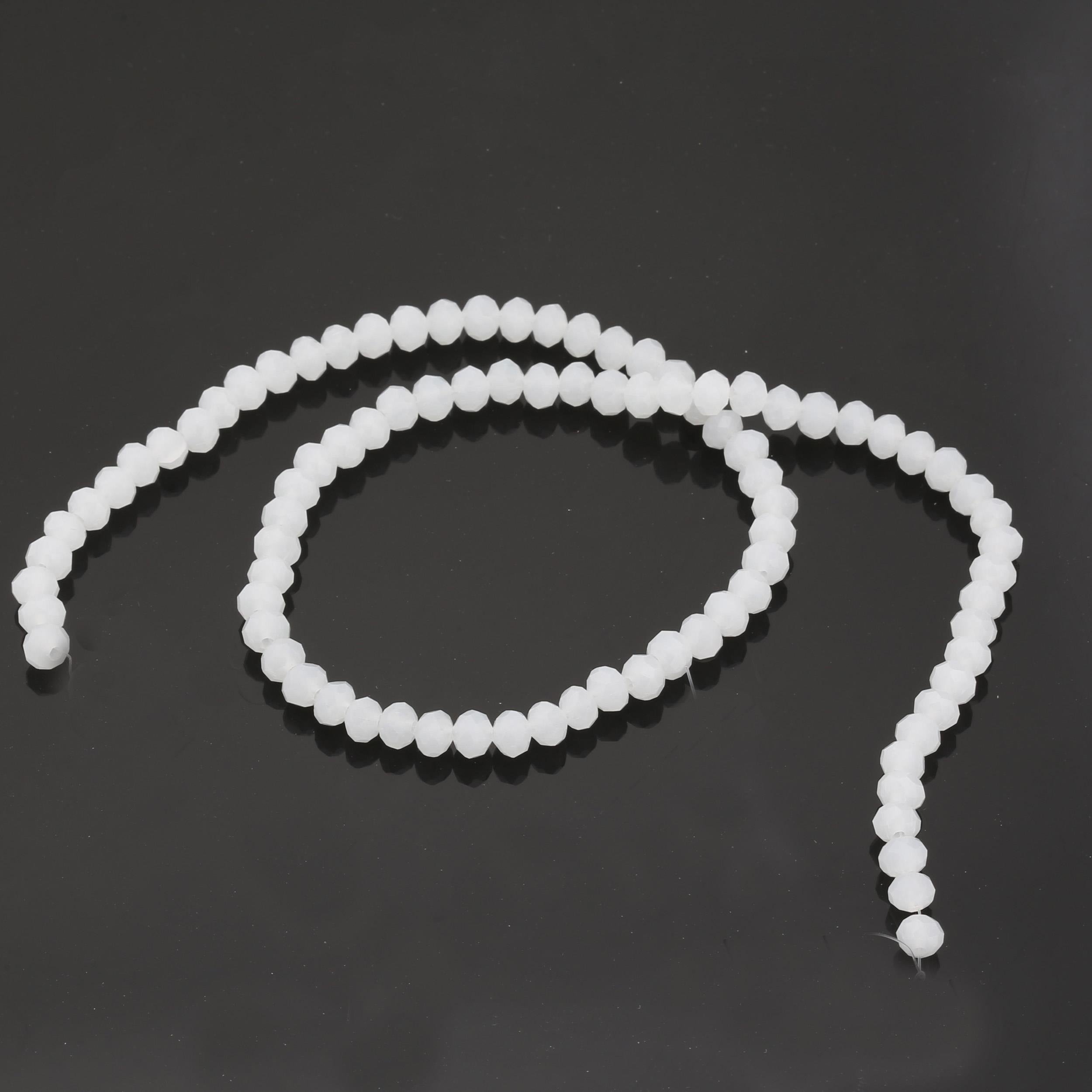 6 mm Mat Sedef Kristal Cam Boncuk