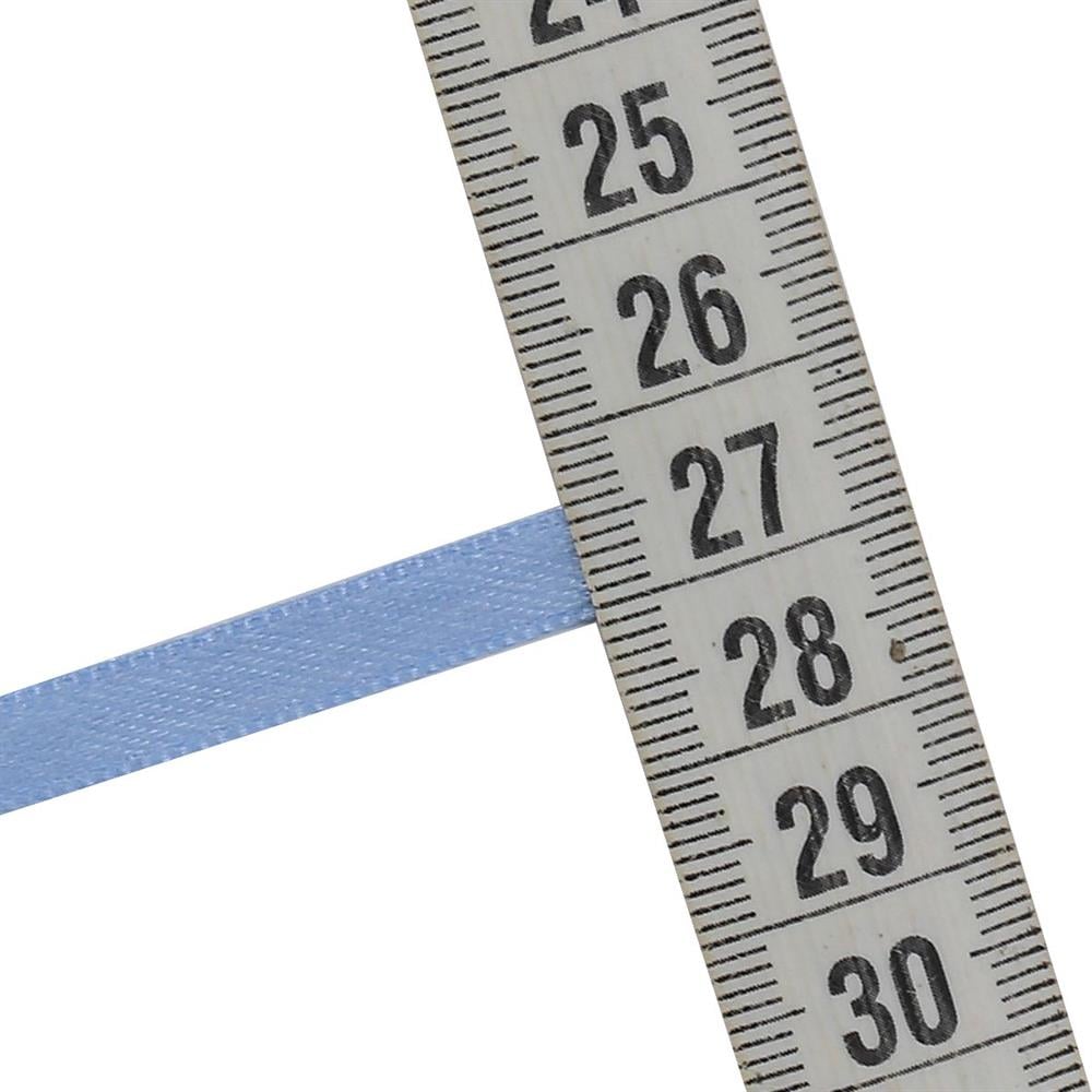 6 mm Mavi Saten Kurdele