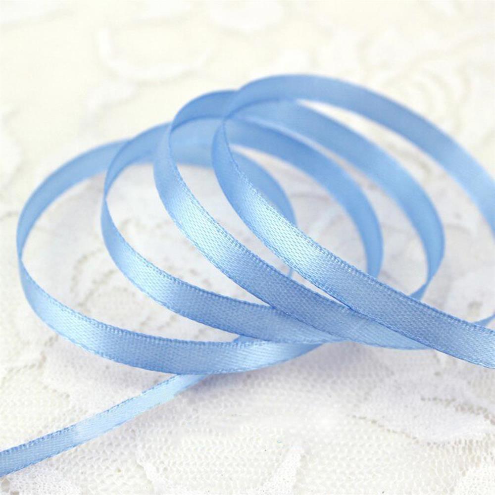 6 mm Mavi Saten Kurdele