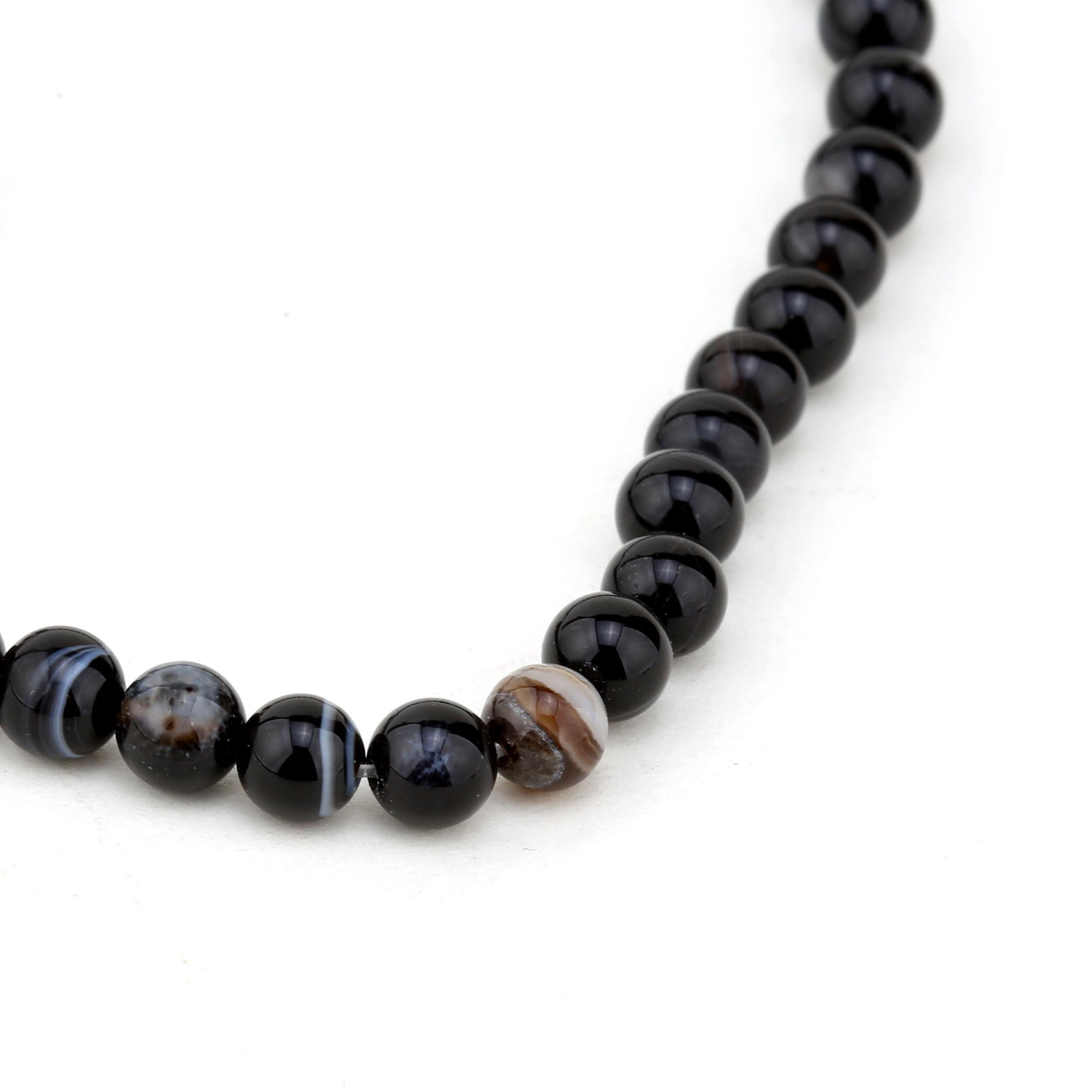 6 mm Siyah Kuvars Taşı Boncuk