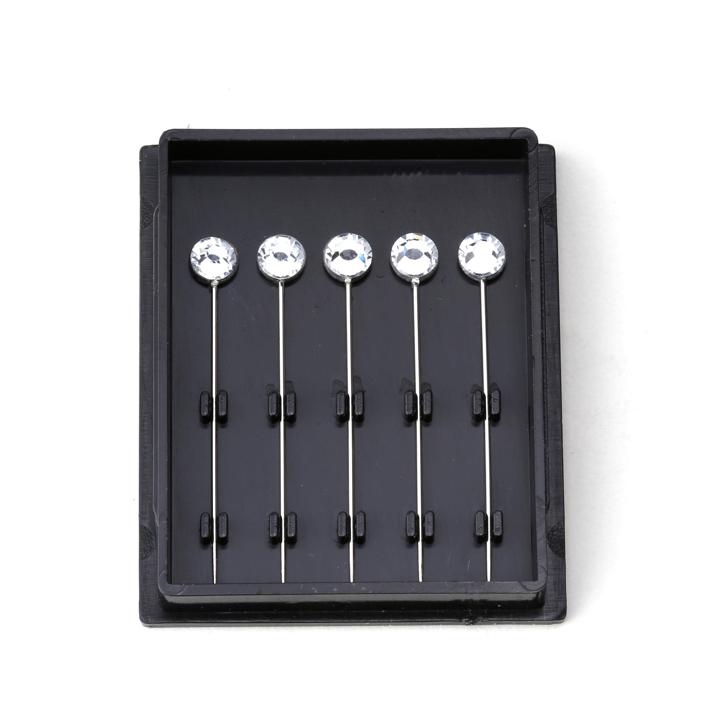 6'lı Kristal Taşlı Eşarp Şal İğnesi