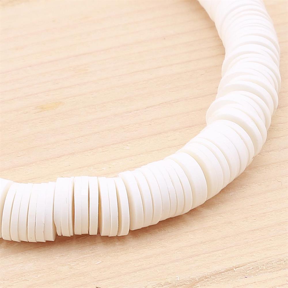 8 mm Beyaz Fimo Hamur Boncuk
