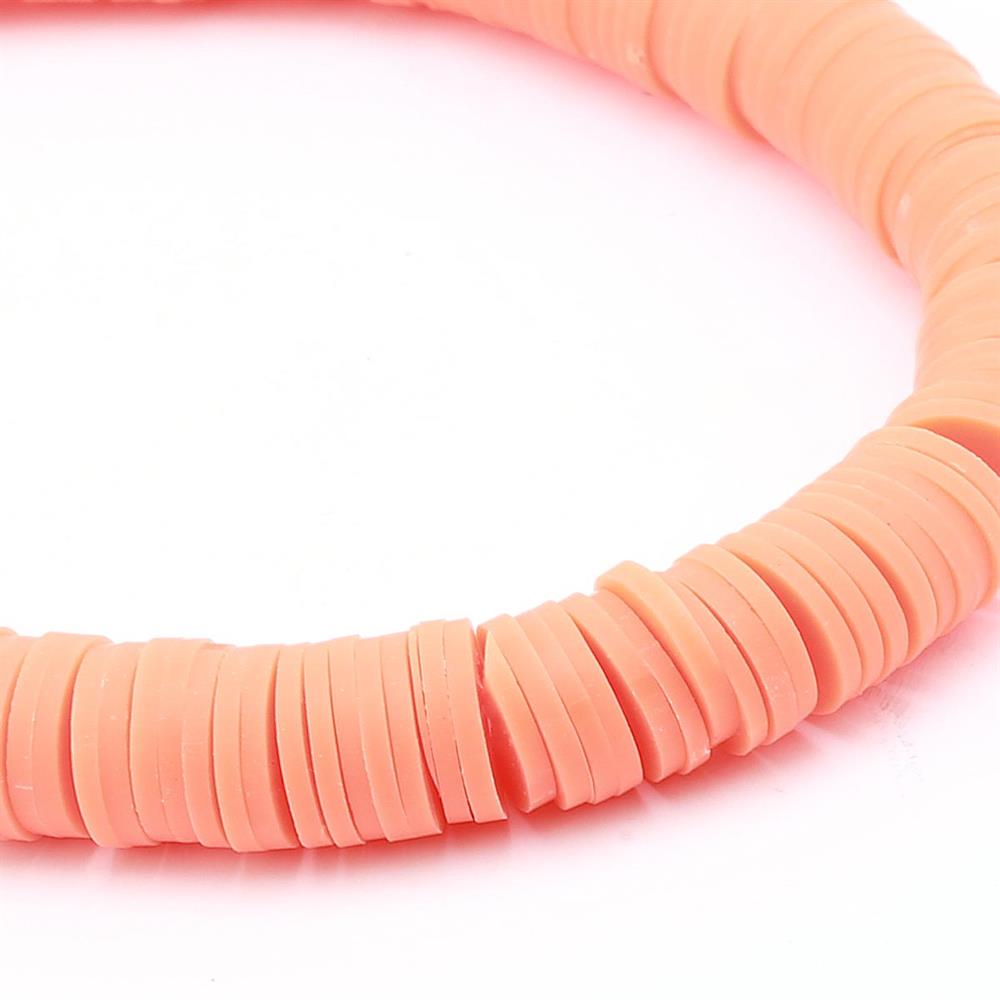 8 mm Turuncu Fimo Hamur Boncuk