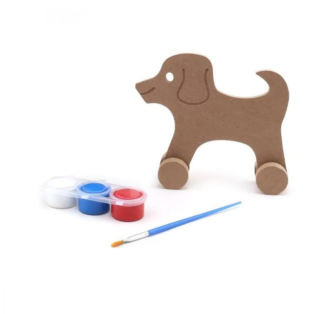 Ahşap Oyuncak Köpek Boyama Seti