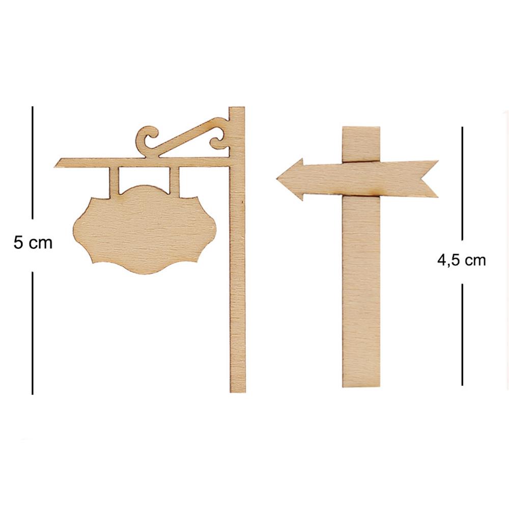Ahşap Tabela Paket Süs Obje