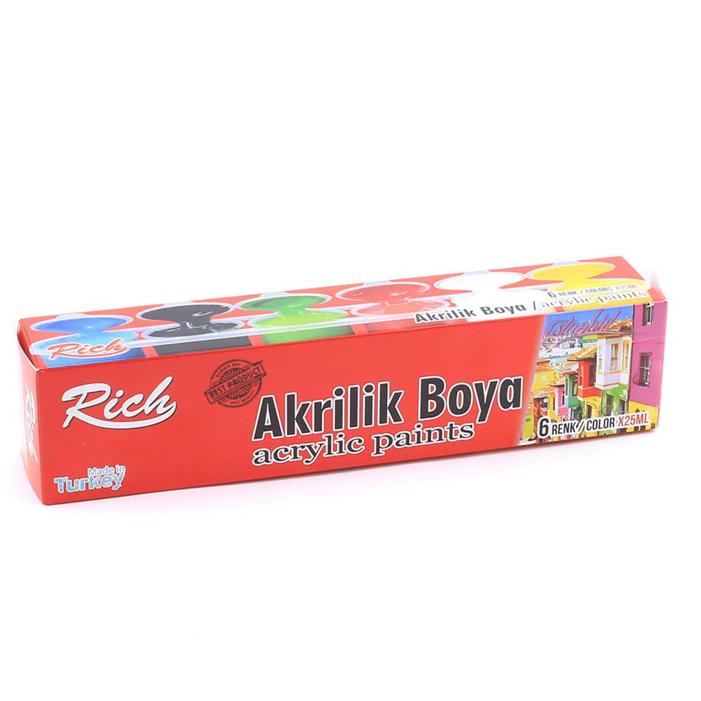 Akrilik Boya 6 Renkli Set