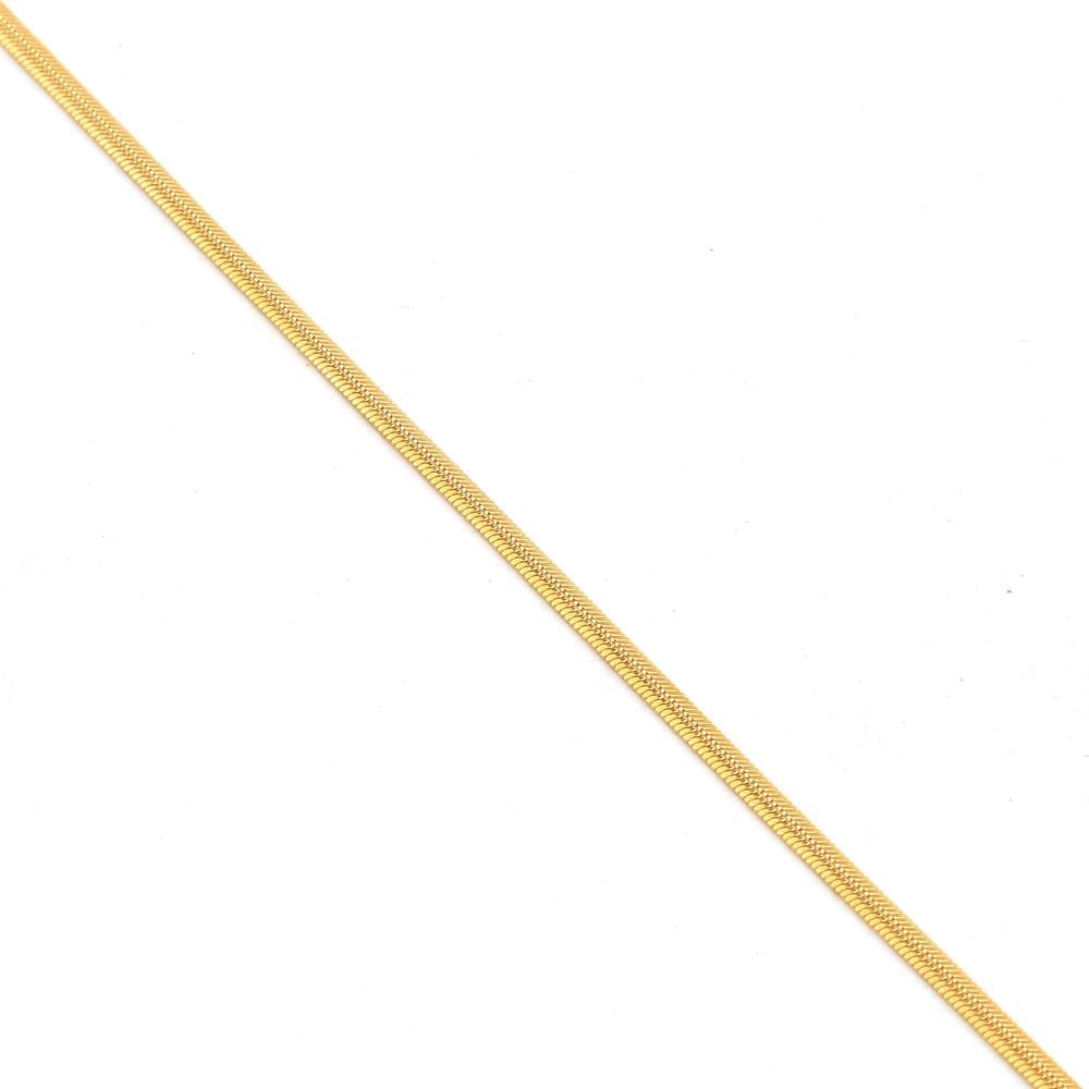 Altın Renk, Kararmaz Çelik, İtalyan Kolye Zinciri 45 cm