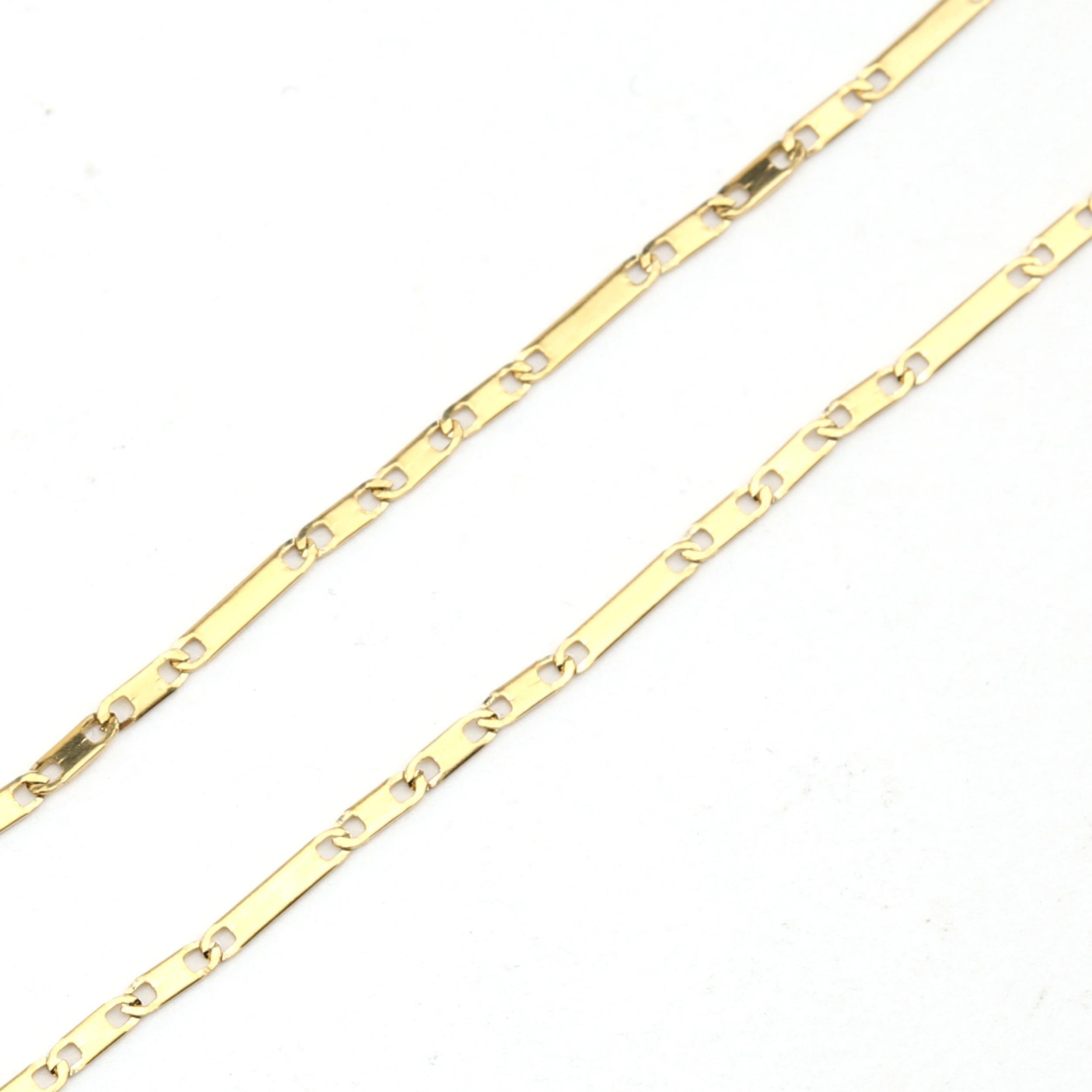 Altın Renk, Kararmaz Çelik, Kolye Zinciri 45 cm