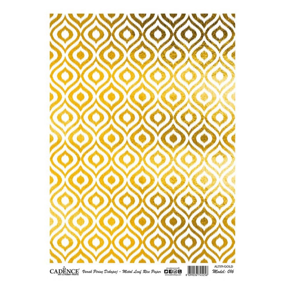 Altın Varak Pirinç Dekopaj Kağıdı 30x42 cm - Model 16