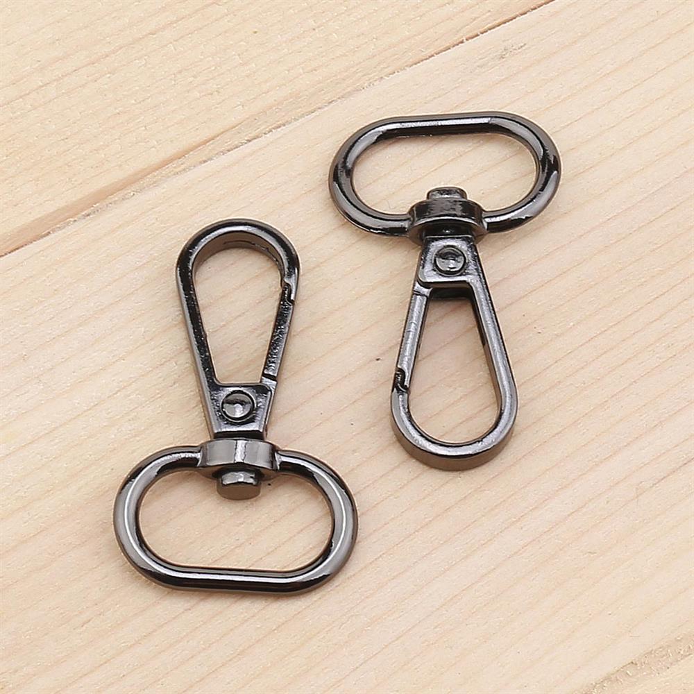 Anahtarlık Döner İstakoz Klips Siyah Nikel