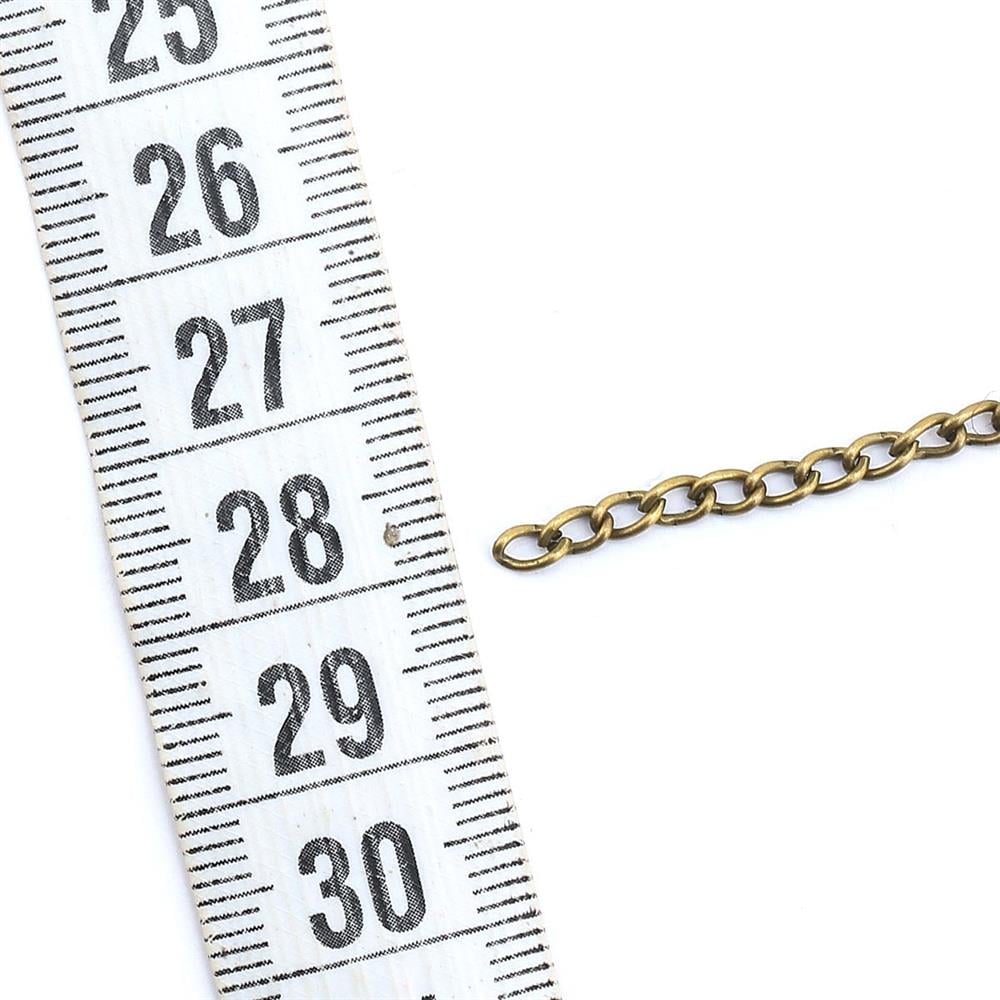 Antik Sarı Renk Metal Takı Zinciri 10 metre