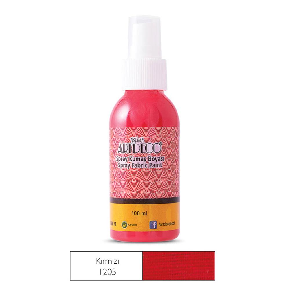 Artdeco Kırmızı 1205 Sprey Kumaş Boyası