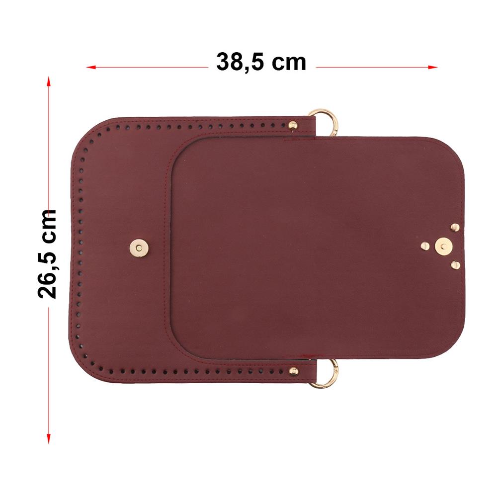 Bordo Renk Kolay Çanta Yapım Kiti