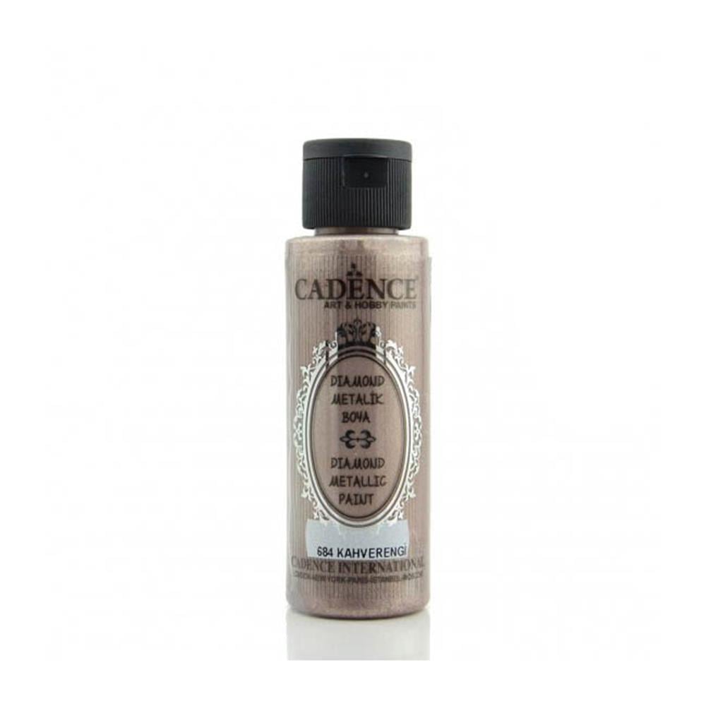 Cadence Diamond Metalik Boya 70 ml - Kahverengi 684