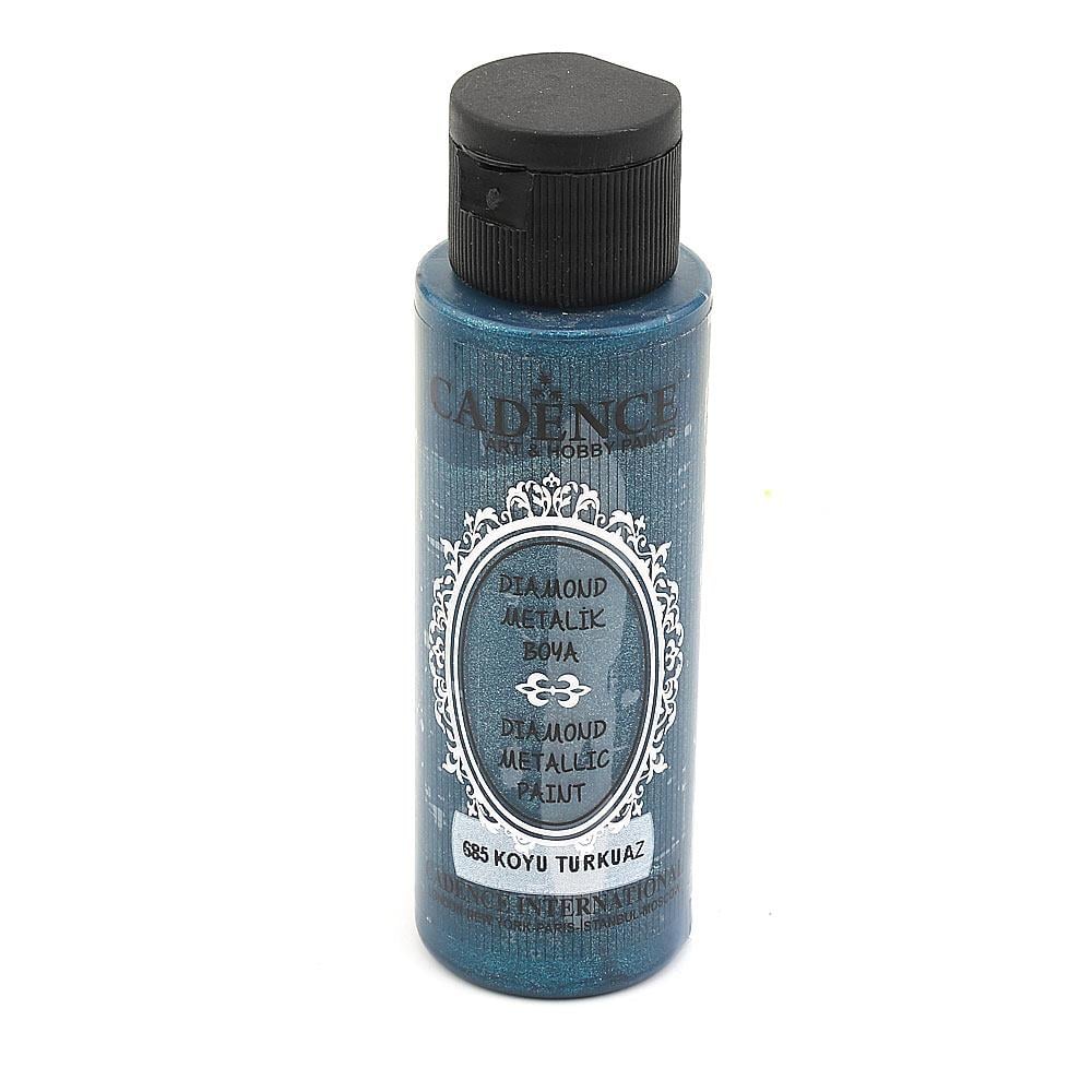 Cadence Diamond Metalik Boya 70 ml - Koyu Turkuaz 685