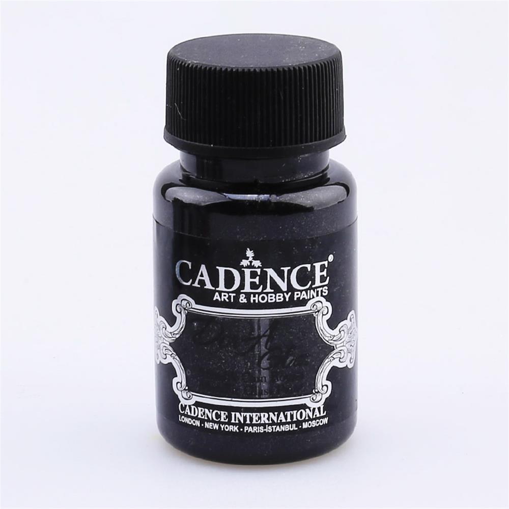 Cadence Dora Glass Metalik Cam Boyası - Siyah 3131