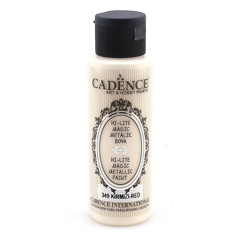Cadence Hi-Lite Magic Metalik Boya 70 ml - Kırmızı 349