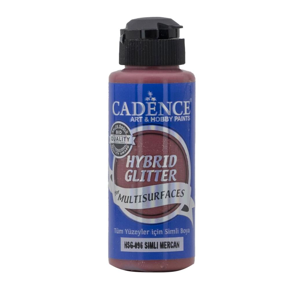 Cadence Hybrid Glitter Simli Boya 120 ml HSG 096 Mercan