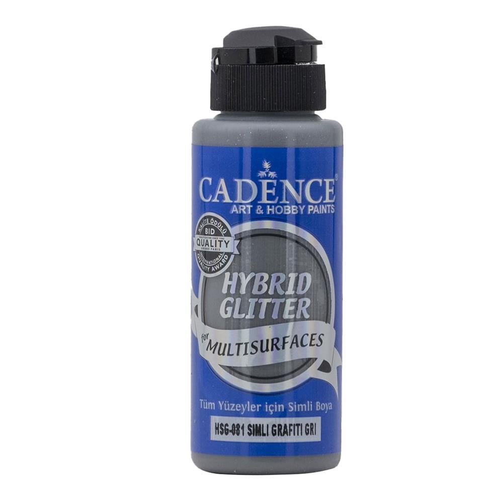 Cadence Hybrid Glitter Simli Boya 120 ml HSG 081 Graffiti Gri