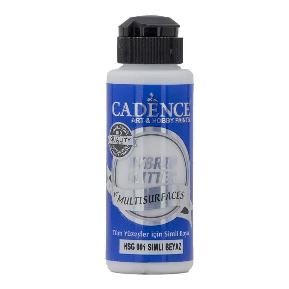 Cadence Hybrid Glitter Simli Boya 120 ml HSG 001 Beyaz