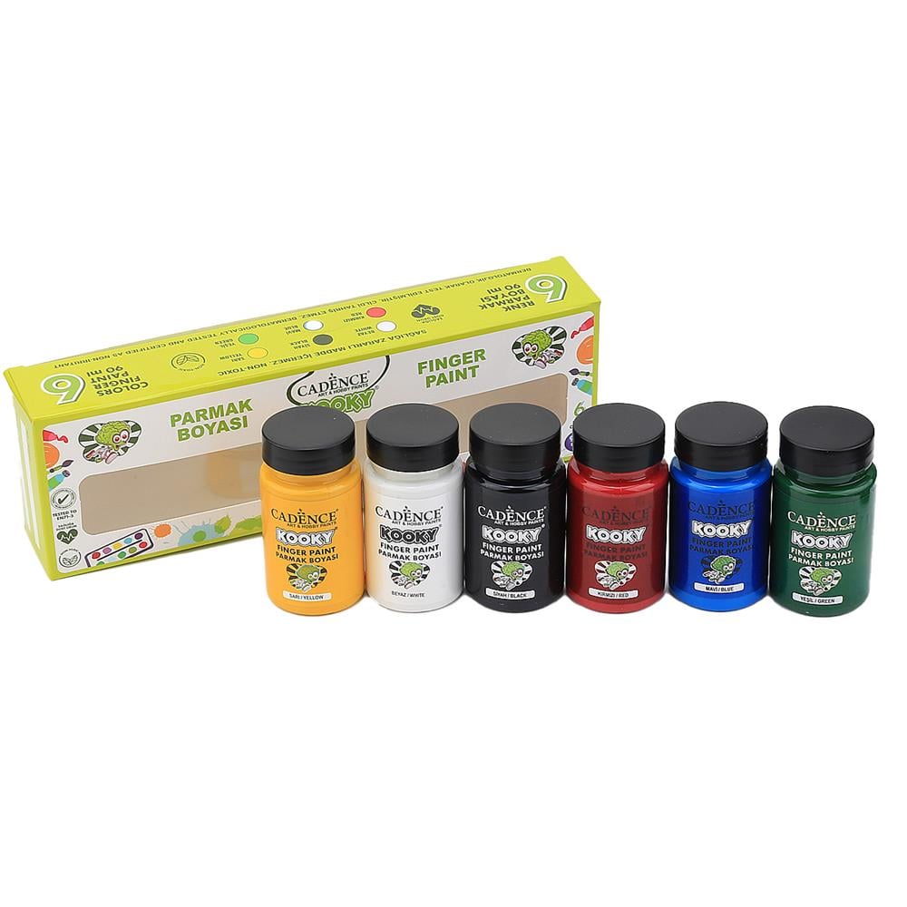 Cadence Kooky Parmak Boya Seti  6 x 90ml