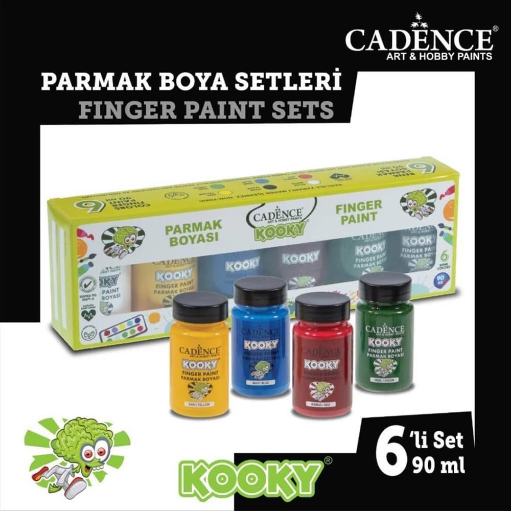Cadence Kooky Parmak Boya Seti  6 x 90ml