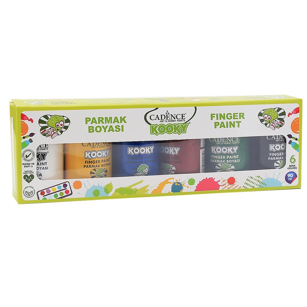 Cadence Kooky Parmak Boya Seti  6 x 90ml
