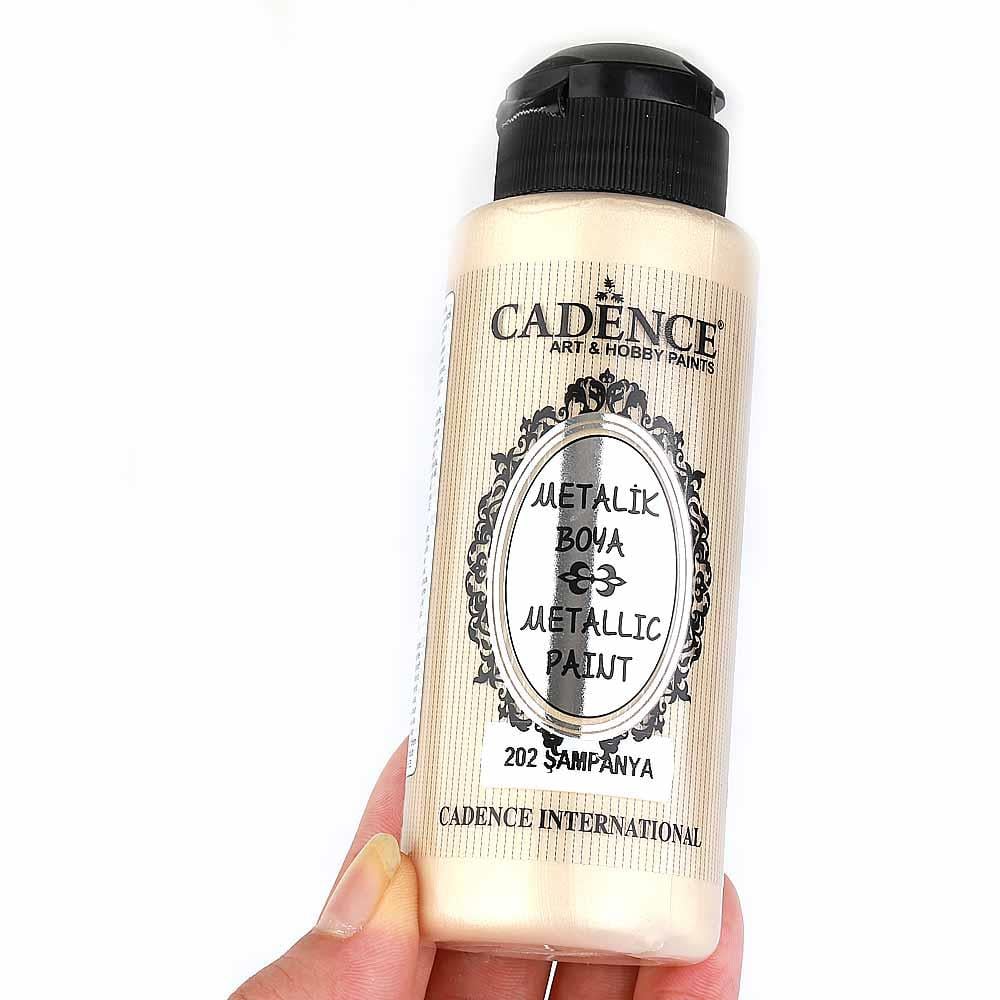 Cadence Metalik Boya 120 ml - Şampanya 202