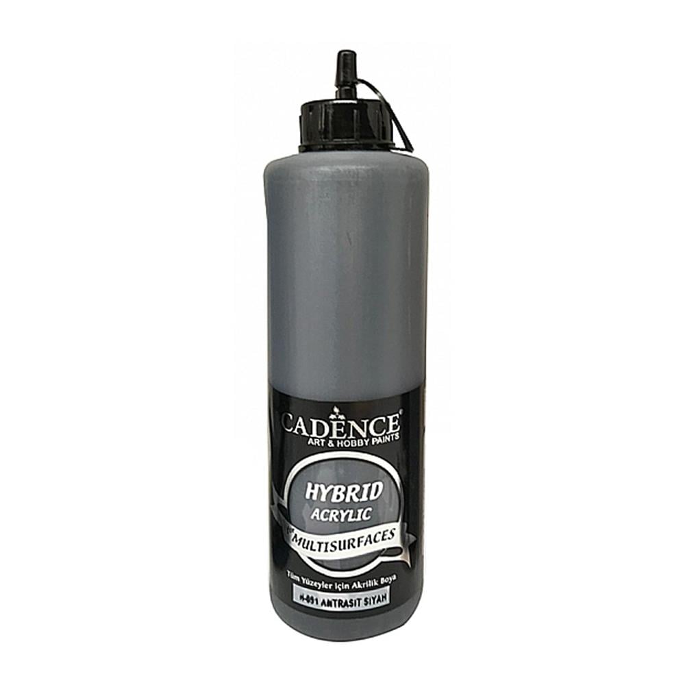 Cadence Multisurface Hibrit Akrilik Boya 500 ml - Antrasit Siyah H091