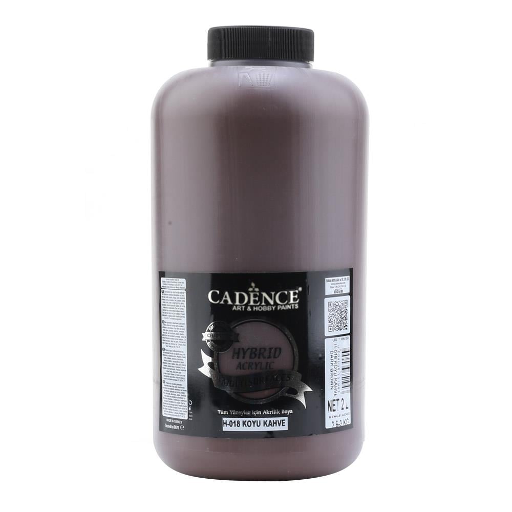 Cadence Multisurface Hibrit Akrilik Boya 2 Litre (3 KG) Koyu Kahve H018
