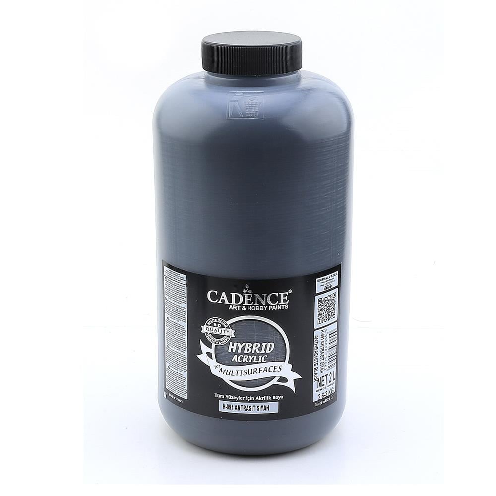 Cadence Multisurface Hibrit Akrilik Boya 2 Litre (3 KG) Antrasit Siyah H091