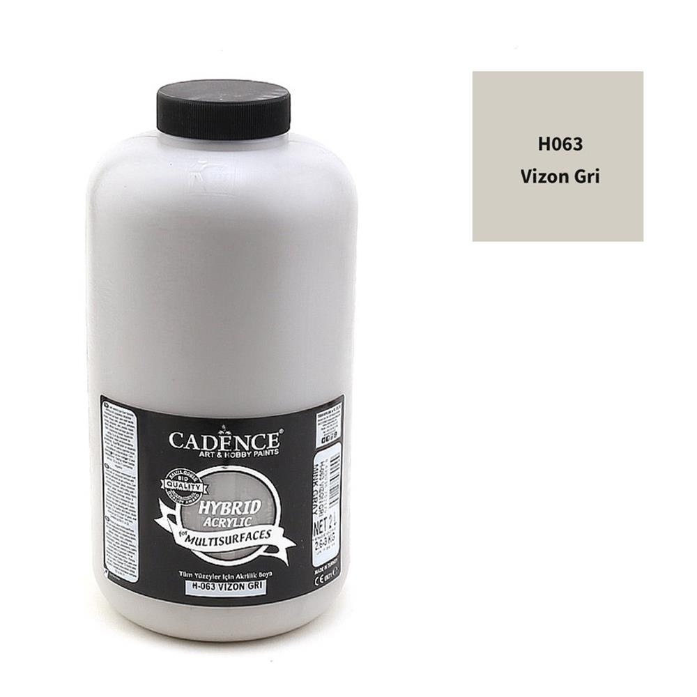Cadence Multisurface Hibrit Akrilik Boya 2 Litre (3 KG) Vizon Gri H063