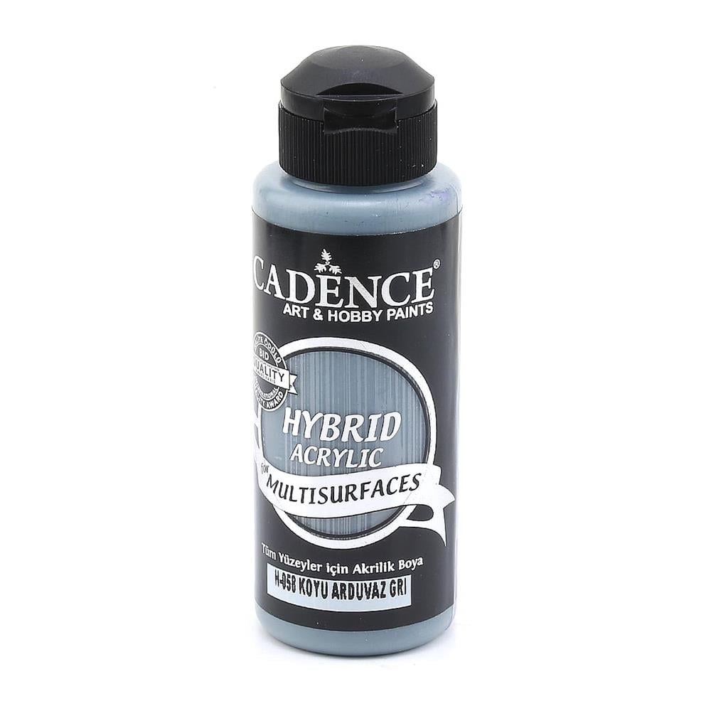 Cadence Multisurface Hibrit Akrilik Boya 120 ml Koyu Arduvaz Gri H058